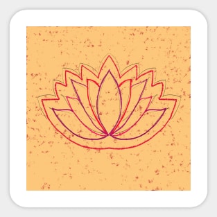 Dry ink lotus Sticker